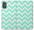 S1723 Mint Chevron Zigzag Hülle Schutzhülle Taschen für Motorola Moto G Power 2022, G Play 2023