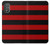 S2638 Black and Red Striped Hülle Schutzhülle Taschen für Motorola Moto G Power 2022, G Play 2023