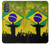 S2981 Brazil Football Soccer Hülle Schutzhülle Taschen für Motorola Moto G Power 2022, G Play 2023