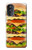 S0790 Hamburger Hülle Schutzhülle Taschen für Motorola Moto G52, G82 5G