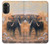 S1292 Dusty Elephant Egrets Hülle Schutzhülle Taschen für Motorola Moto G52, G82 5G