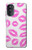 S2214 Pink Lips Kisses Hülle Schutzhülle Taschen für Motorola Moto G52, G82 5G
