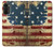 S2349 Old American Flag Hülle Schutzhülle Taschen für Motorola Moto G52, G82 5G