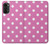 S2358 Pink Polka Dots Hülle Schutzhülle Taschen für Motorola Moto G52, G82 5G