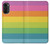 S2363 Rainbow Pattern Hülle Schutzhülle Taschen für Motorola Moto G52, G82 5G