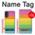 S2363 Rainbow Pattern Hülle Schutzhülle Taschen für Motorola Moto G52, G82 5G