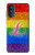 S2900 Rainbow LGBT Lesbian Pride Flag Hülle Schutzhülle Taschen für Motorola Moto G52, G82 5G