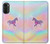 S3203 Rainbow Unicorn Hülle Schutzhülle Taschen für Motorola Moto G52, G82 5G