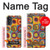 S3409 Squares Concentric Circles Hülle Schutzhülle Taschen für Motorola Moto G52, G82 5G