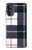 S3452 Plaid Fabric Pattern Hülle Schutzhülle Taschen für Motorola Moto G52, G82 5G