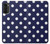 S3533 Blue Polka Dot Hülle Schutzhülle Taschen für Motorola Moto G52, G82 5G