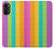 S3678 Colorful Rainbow Vertical Hülle Schutzhülle Taschen für Motorola Moto G52, G82 5G