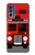 S2058 England British Double Decker Bus Hülle Schutzhülle Taschen für Motorola Moto G62 5G