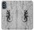 S2446 Gecko Wood Graphic Printed Hülle Schutzhülle Taschen für Motorola Moto G62 5G