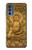 S2452 Buddha Bas Relief Art Graphic Printed Hülle Schutzhülle Taschen für Motorola Moto G62 5G