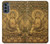 S2452 Buddha Bas Relief Art Graphic Printed Hülle Schutzhülle Taschen für Motorola Moto G62 5G