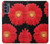 S2478 Red Daisy flower Hülle Schutzhülle Taschen für Motorola Moto G62 5G