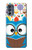 S2521 Cute Nerd Owl Cartoon Hülle Schutzhülle Taschen für Motorola Moto G62 5G