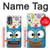 S2521 Cute Nerd Owl Cartoon Hülle Schutzhülle Taschen für Motorola Moto G62 5G