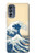 S2790 Hokusai Under The Wave off Kanagawa Hülle Schutzhülle Taschen für Motorola Moto G62 5G