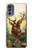 S2841 Vintage Reindeer Christmas Hülle Schutzhülle Taschen für Motorola Moto G62 5G