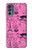 S2885 Paris Pink Hülle Schutzhülle Taschen für Motorola Moto G62 5G
