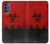 S2917 Biohazards Virus Red Alert Hülle Schutzhülle Taschen für Motorola Moto G62 5G