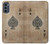 S2928 Vintage Spades Ace Card Hülle Schutzhülle Taschen für Motorola Moto G62 5G
