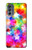S3292 Colourful Disco Star Hülle Schutzhülle Taschen für Motorola Moto G62 5G