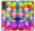 S3292 Colourful Disco Star Hülle Schutzhülle Taschen für Motorola Moto G62 5G