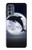S3510 Dolphin Moon Night Hülle Schutzhülle Taschen für Motorola Moto G62 5G