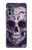 S3582 Purple Sugar Skull Hülle Schutzhülle Taschen für Motorola Moto G62 5G