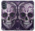 S3582 Purple Sugar Skull Hülle Schutzhülle Taschen für Motorola Moto G62 5G