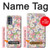 S3688 Floral Flower Art Pattern Hülle Schutzhülle Taschen für Motorola Moto G62 5G