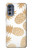 S3718 Seamless Pineapple Hülle Schutzhülle Taschen für Motorola Moto G62 5G