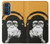 S2324 Funny Monkey with Headphone Pop Music Hülle Schutzhülle Taschen für Motorola Edge 30