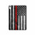 S3687 Firefighter Thin Red Line American Flag Hülle Schutzhülle Taschen für iPad 10.9 (2025,2022)
