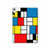 S3814 Piet Mondrian Line Art Composition Hülle Schutzhülle Taschen für iPad 10.9 (2025,2022)