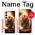 S0863 Hell Fire Skull Hülle Schutzhülle Taschen für Samsung Galaxy S23