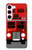 S2058 England British Double Decker Bus Hülle Schutzhülle Taschen für Samsung Galaxy S23