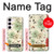 S2179 Flower Floral Vintage Art Pattern Hülle Schutzhülle Taschen für Samsung Galaxy S23