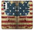S2349 Old American Flag Hülle Schutzhülle Taschen für Samsung Galaxy S23