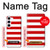 S2364 Red and White Striped Hülle Schutzhülle Taschen für Samsung Galaxy S23