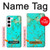 S2377 Turquoise Gemstone Texture Graphic Printed Hülle Schutzhülle Taschen für Samsung Galaxy S23