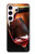 S2396 Red Wine Bottle And Glass Hülle Schutzhülle Taschen für Samsung Galaxy S23