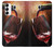 S2396 Red Wine Bottle And Glass Hülle Schutzhülle Taschen für Samsung Galaxy S23