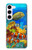 S2568 Sea Seabed Fish Corals Underwater Ocean Hülle Schutzhülle Taschen für Samsung Galaxy S23