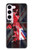 S2936 UK British Flag Map Hülle Schutzhülle Taschen für Samsung Galaxy S23