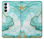 S3399 Green Marble Graphic Print Hülle Schutzhülle Taschen für Samsung Galaxy S23