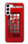 S0058 British Red Telephone Box Hülle Schutzhülle Taschen für Samsung Galaxy S23 Plus